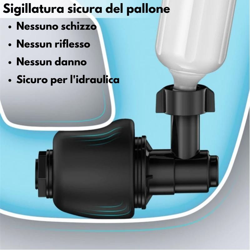 Sturatore per tubature ad aria compressa